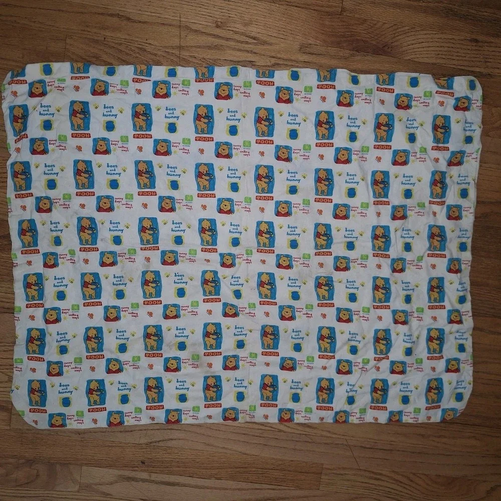 Winnie The Pooh Honey Pots Flannel Receiving Blanket 21